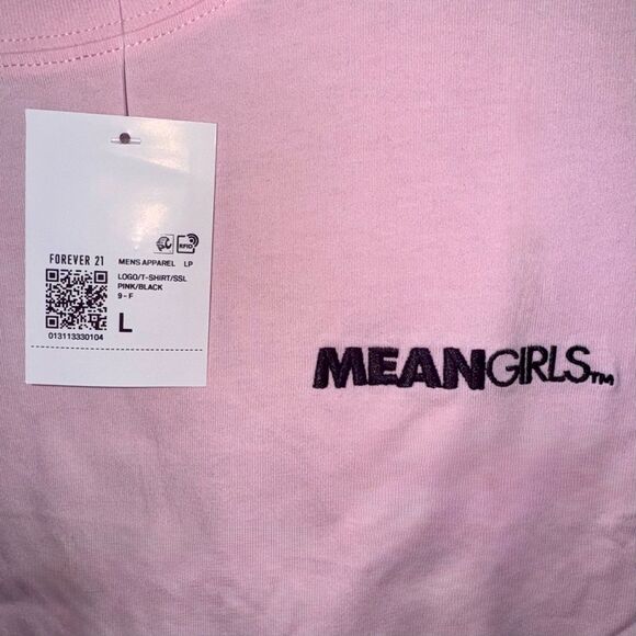 **SOLD** Mean Girls x Forever 21 Pink Oversized Graphic Tee Size Large - Picture 5 of 12